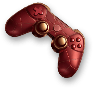 Golden controller representing fast action games